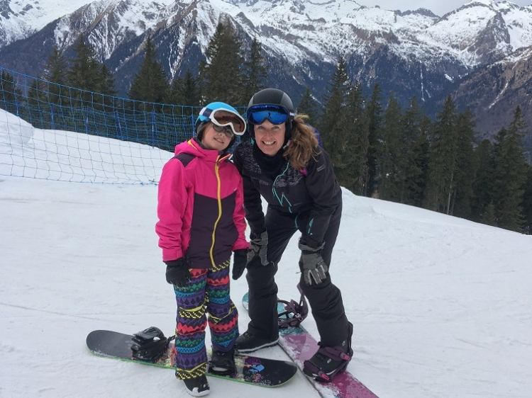 Eenoudervakantie Sneeuwplezier in Pinzolo