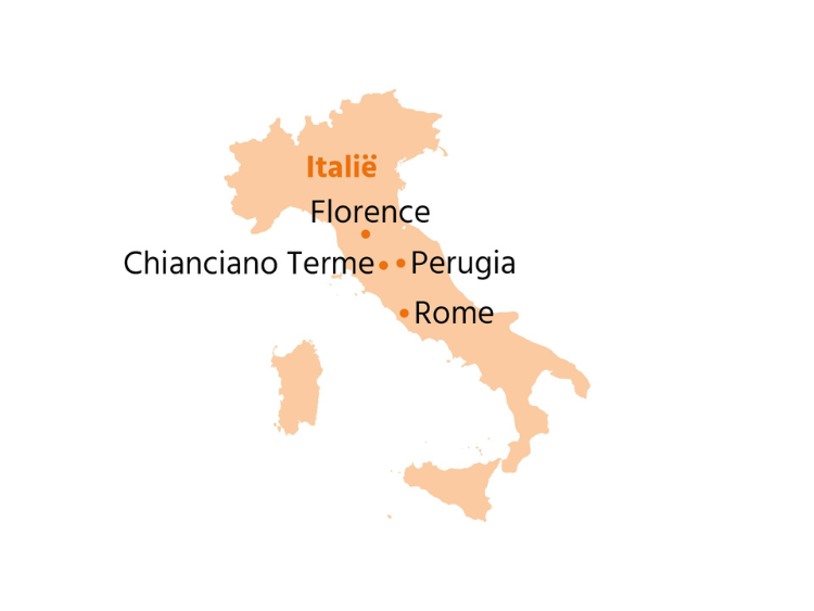 Zondag: Aankomst Italië