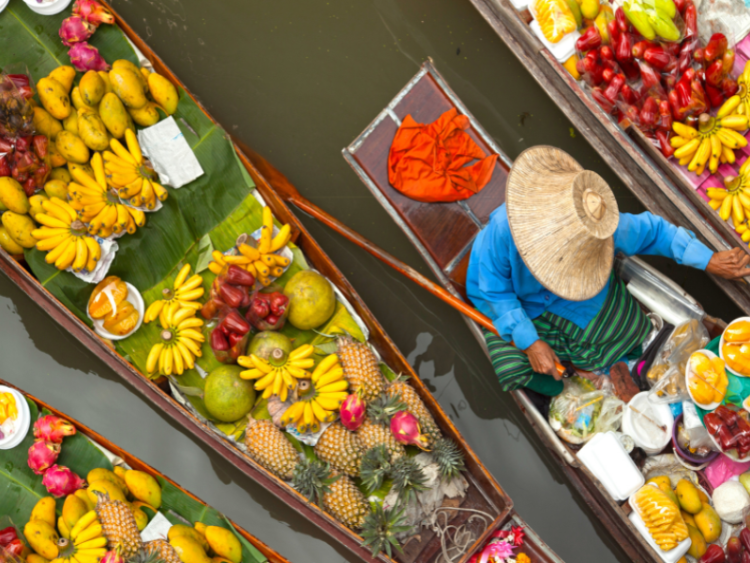 Dag 4: Bangkok – Drijvende Markt Damnoen Saduak – Kanchanaburi