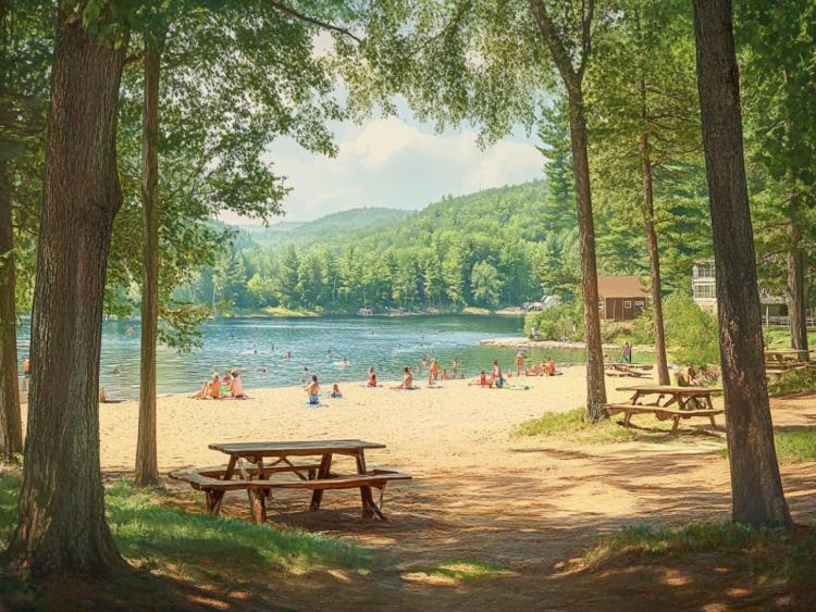 Singlereis Kamperen (HBO-WO) Aan het meer van Bujaleuf in Frankrijk